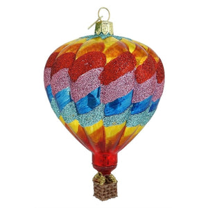 Rainbow Hot Air Balloon Ornament