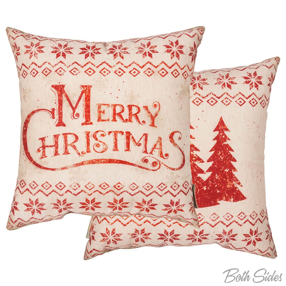 Nordic Merry Christmas Pillow