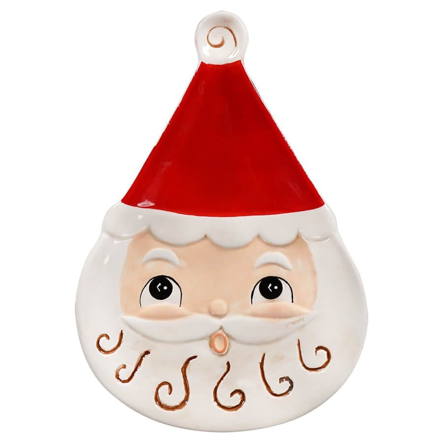 Nostalgic Santa Shaped Plate