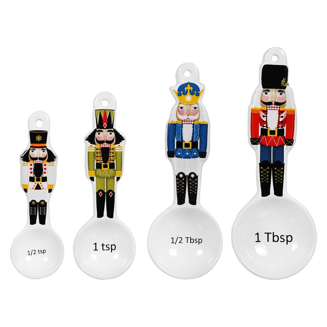 Nutcracker Measuring Spoons Set/4 - Christmas