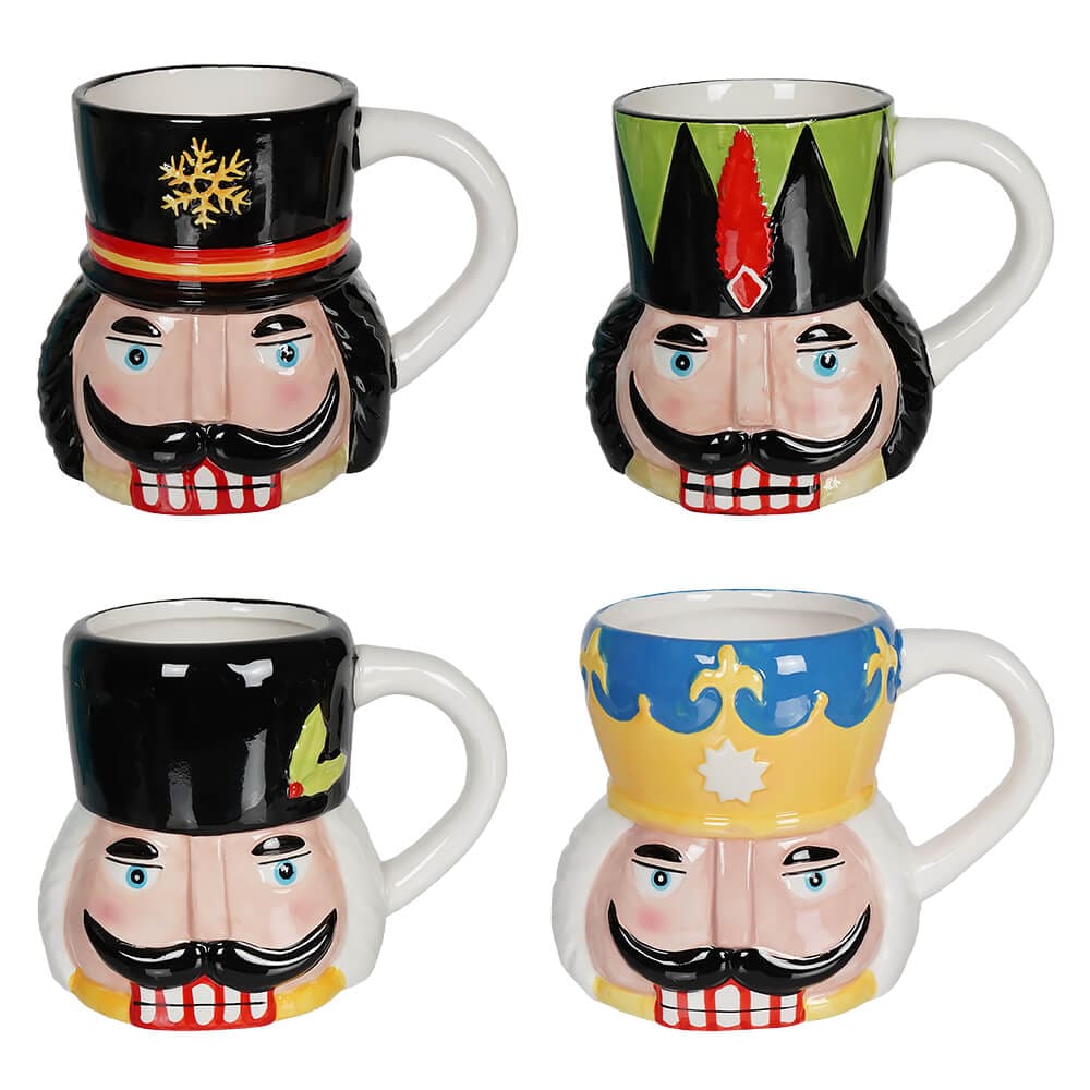 Nutcracker Mugs Set/4