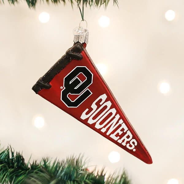 Oklahoma Pennant Ornament