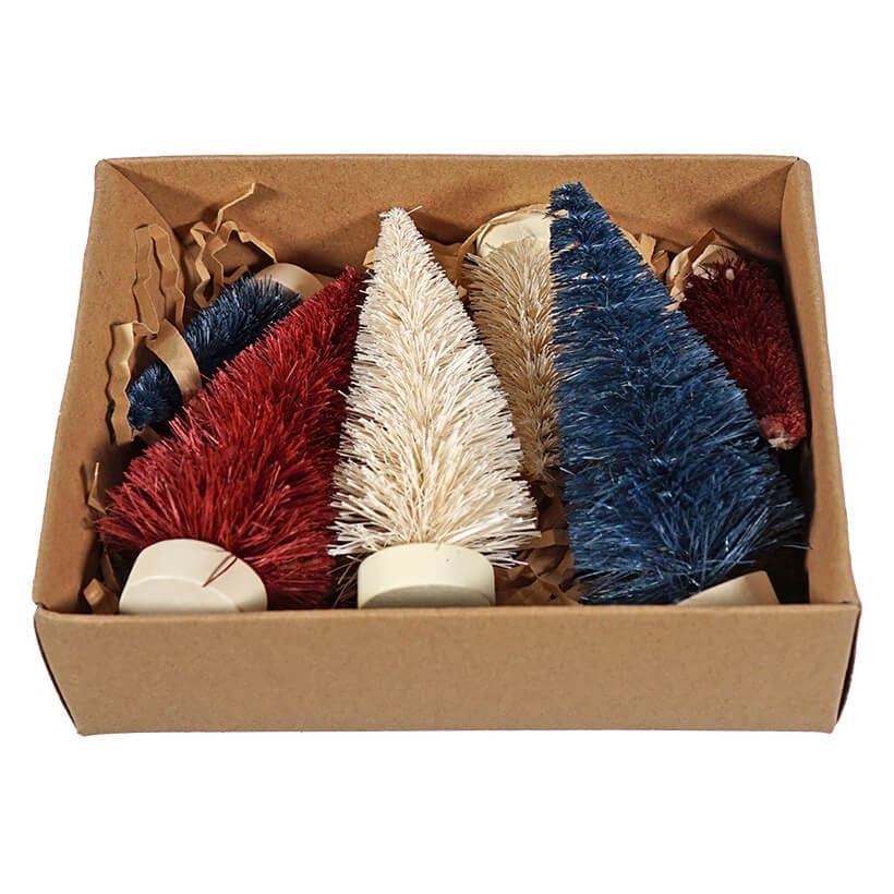 Old Glory Mini Bottle Brush Trees Set/6