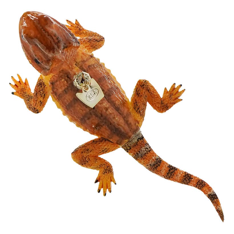 Orange Bearded Dragon Ornament