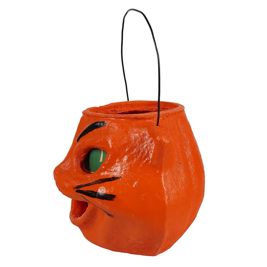 Orange Cat Head Bucket