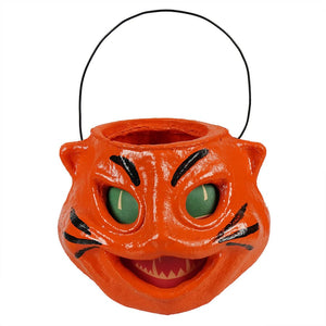 Orange Cat Head Bucket