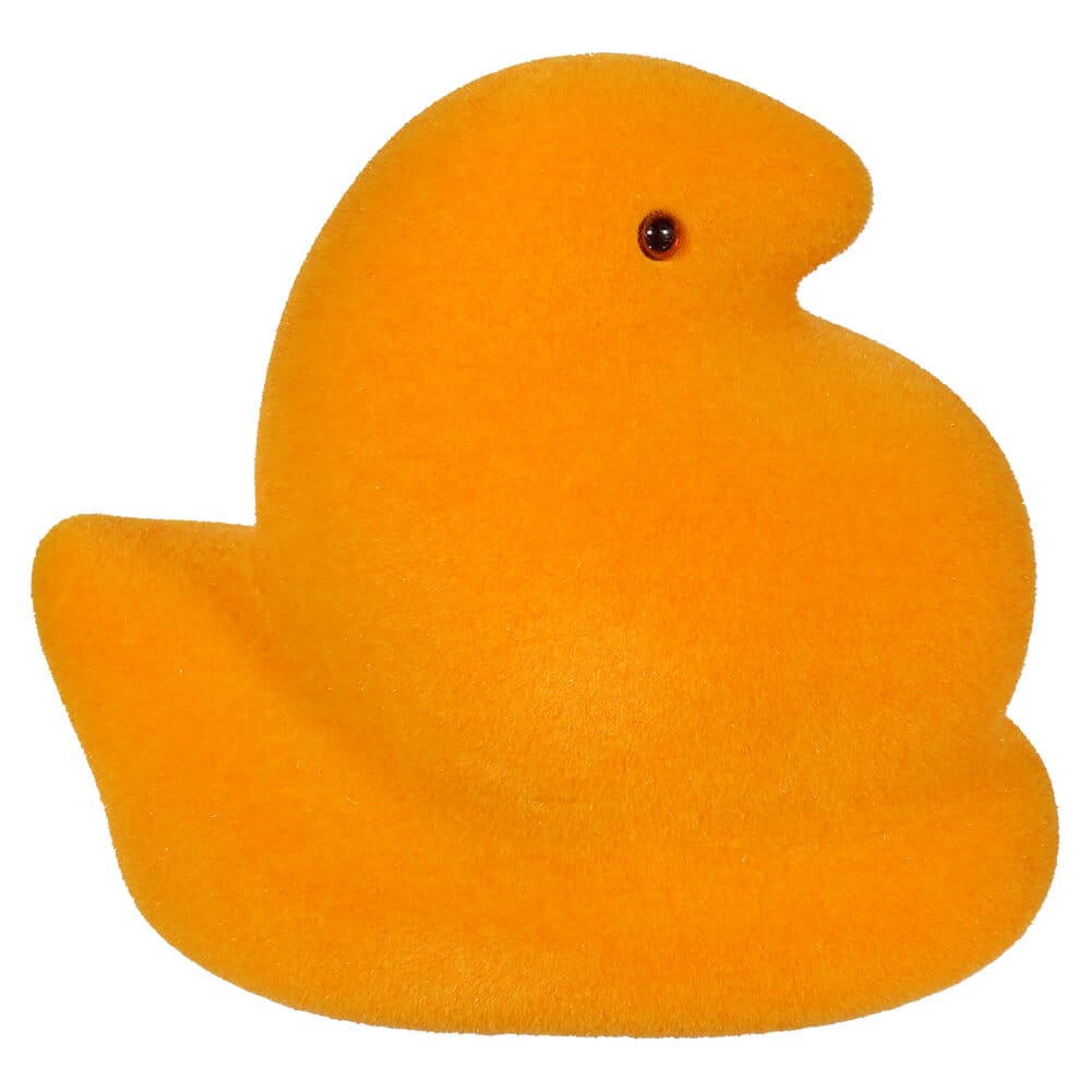 Orange Flocked Peep