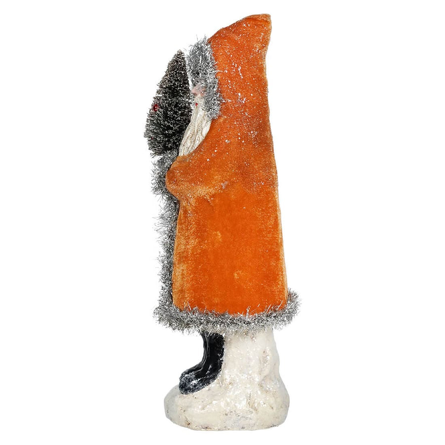 Orange Glitter & Tinsel Velvet Belsnickle by One Hundred 80 Degrees