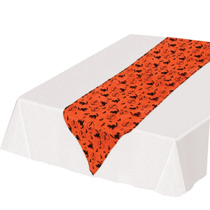 Orange Halloween Fabric Table Runner - Halloween