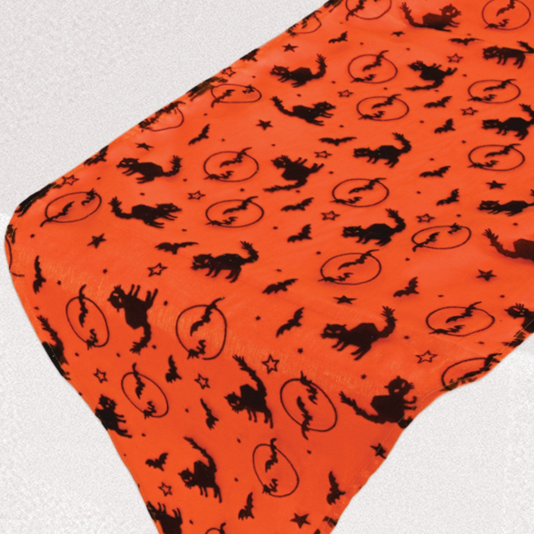 Orange Halloween Fabric Table Runner - Halloween