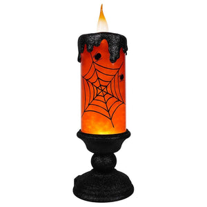Orange Lighted Water Globe Candle