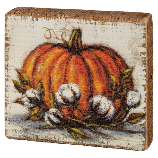 Orange Pumpkin Block Sign by Michele Kixmiller for Primitives by Kathy ...