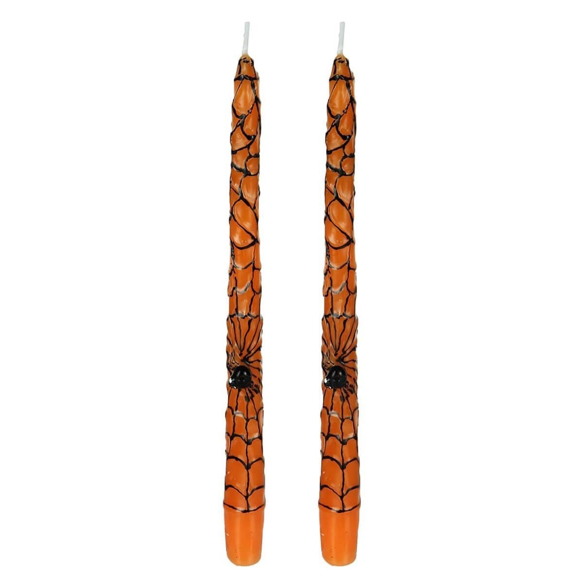 Orange Spider Taper Candles Set/2