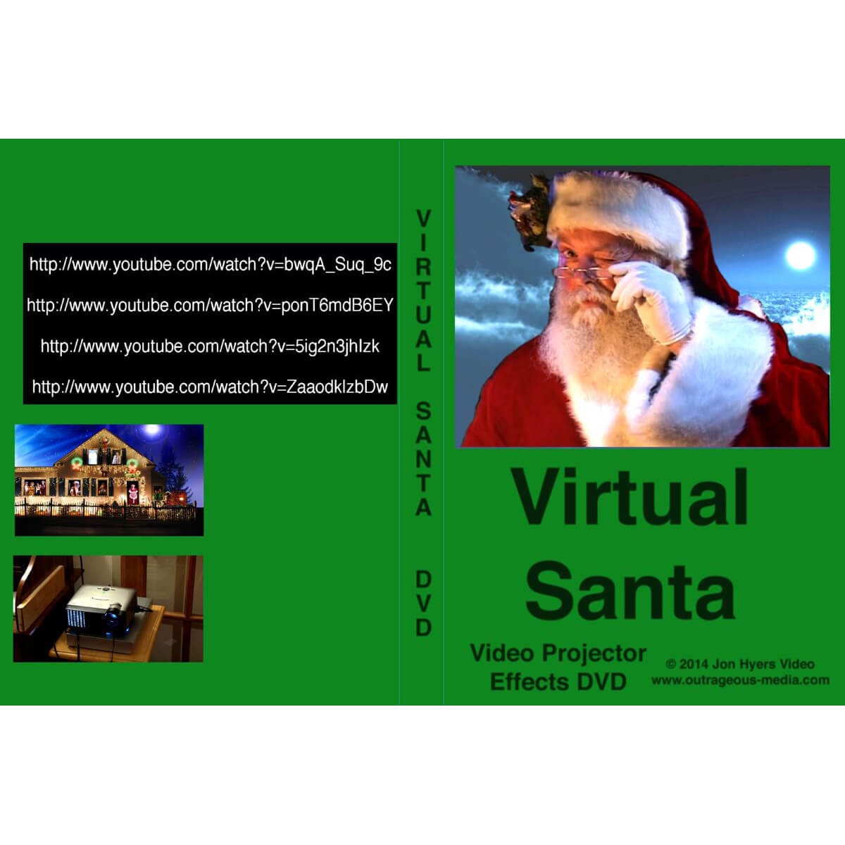 Original Virtual Santa Projection DVD