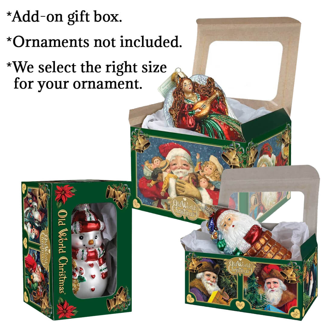Ornament Gift Box Add-on. We select the size. - Christmas