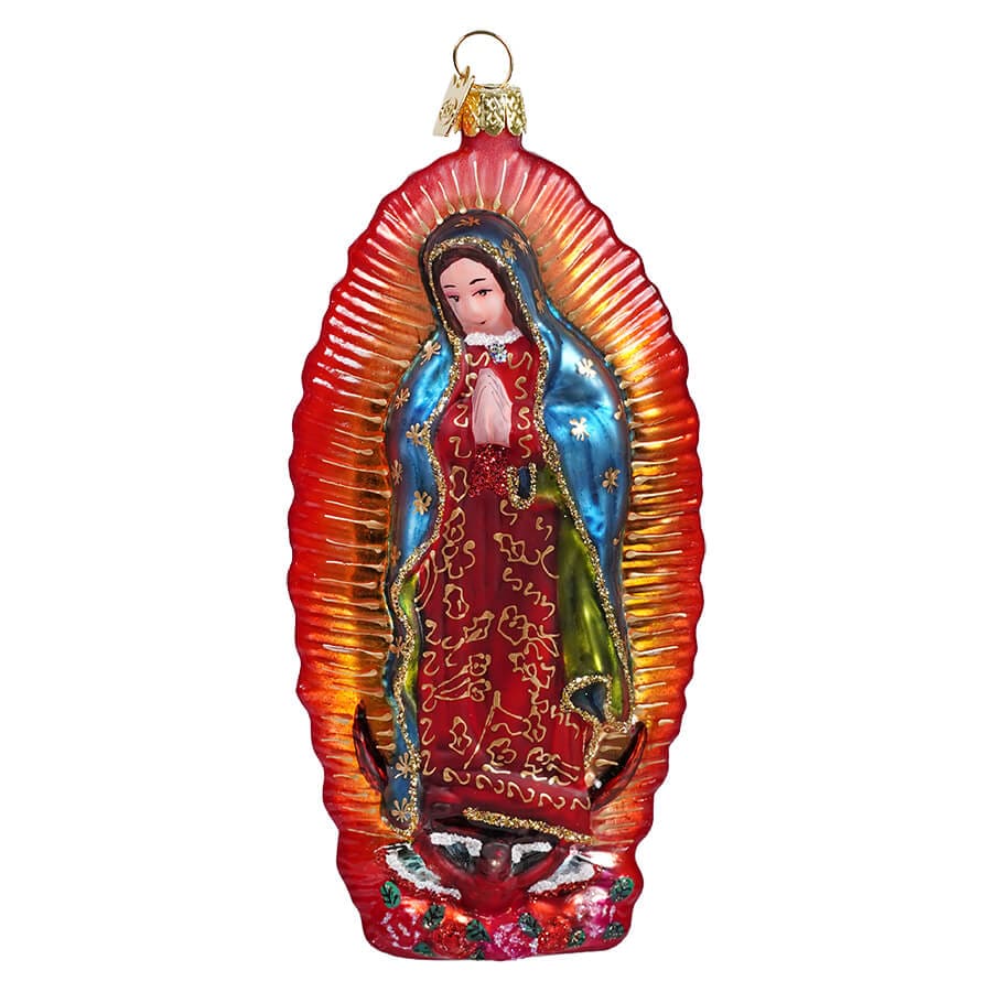 Our Lady Of Guadalupe Glass Ornament