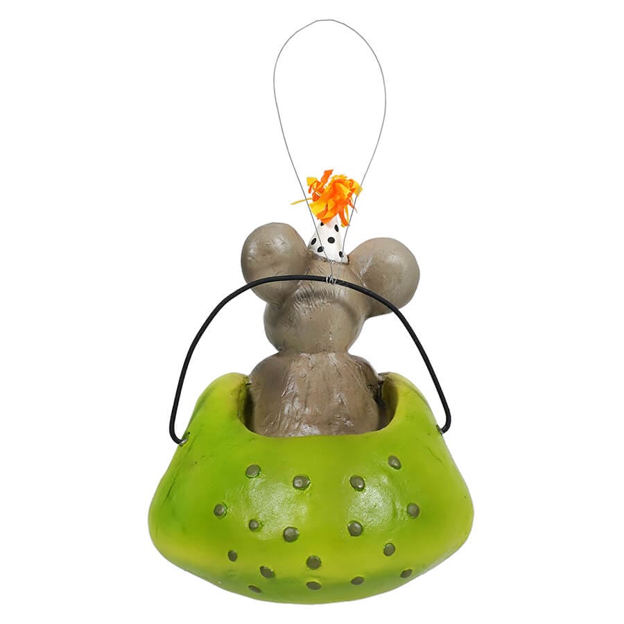 Party Mouse In Frog Ornament