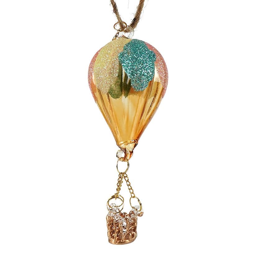 Pastel & Gold Hot Air Balloon Ornament