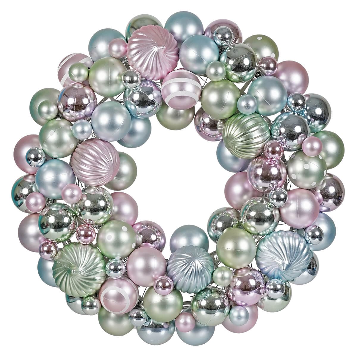 Pastel Mixed Ball & Onion Wreath