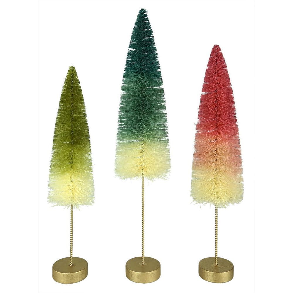 Pastel Ombre Trees Set/3