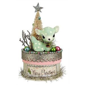 Pastel Turquoise Deer on Box
