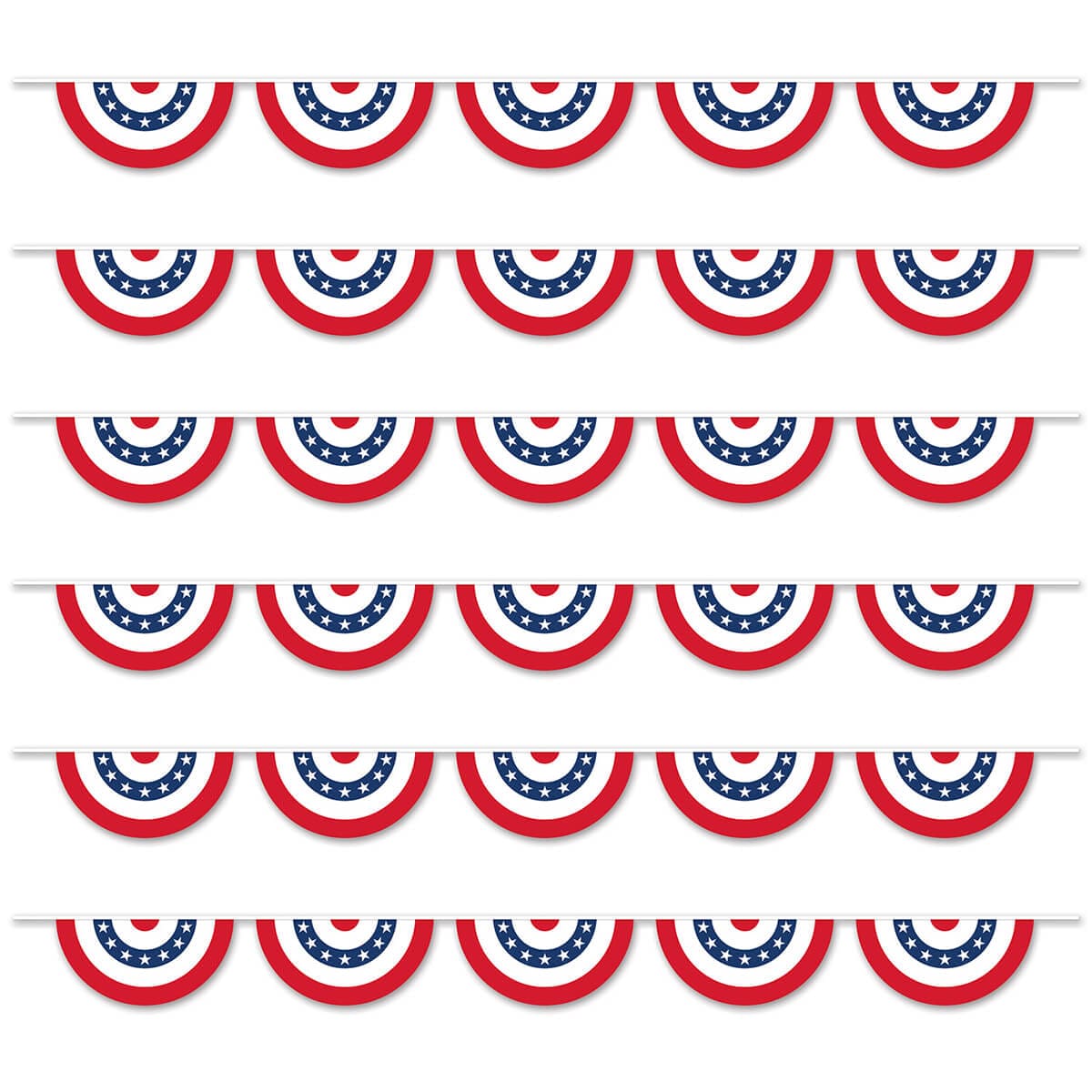 Patriotic Bunting Banner Set/6