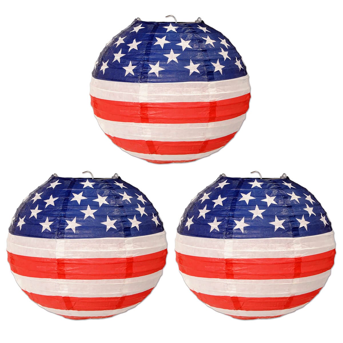 Patriotic Paper Lanterns Set/3