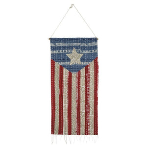 Patriotic Stars 'n Stripes Wall Hanging