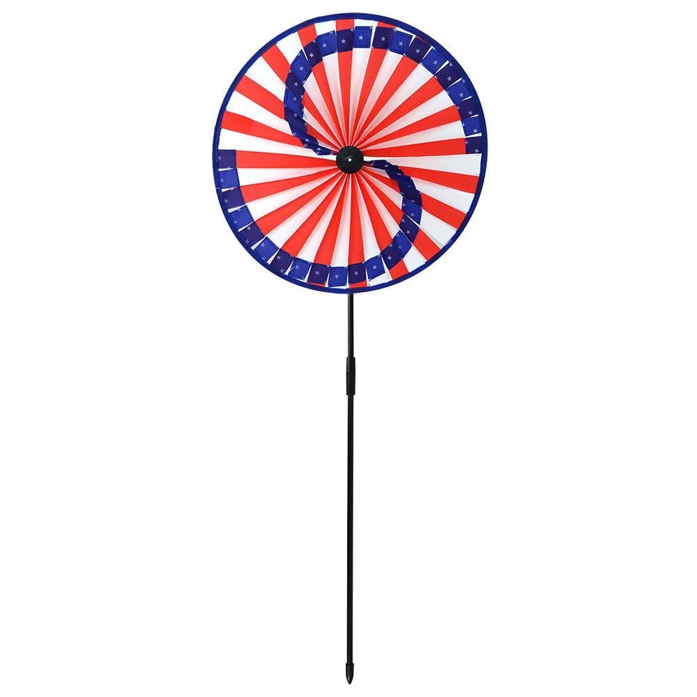 Patriotic Striped Spinner Stake