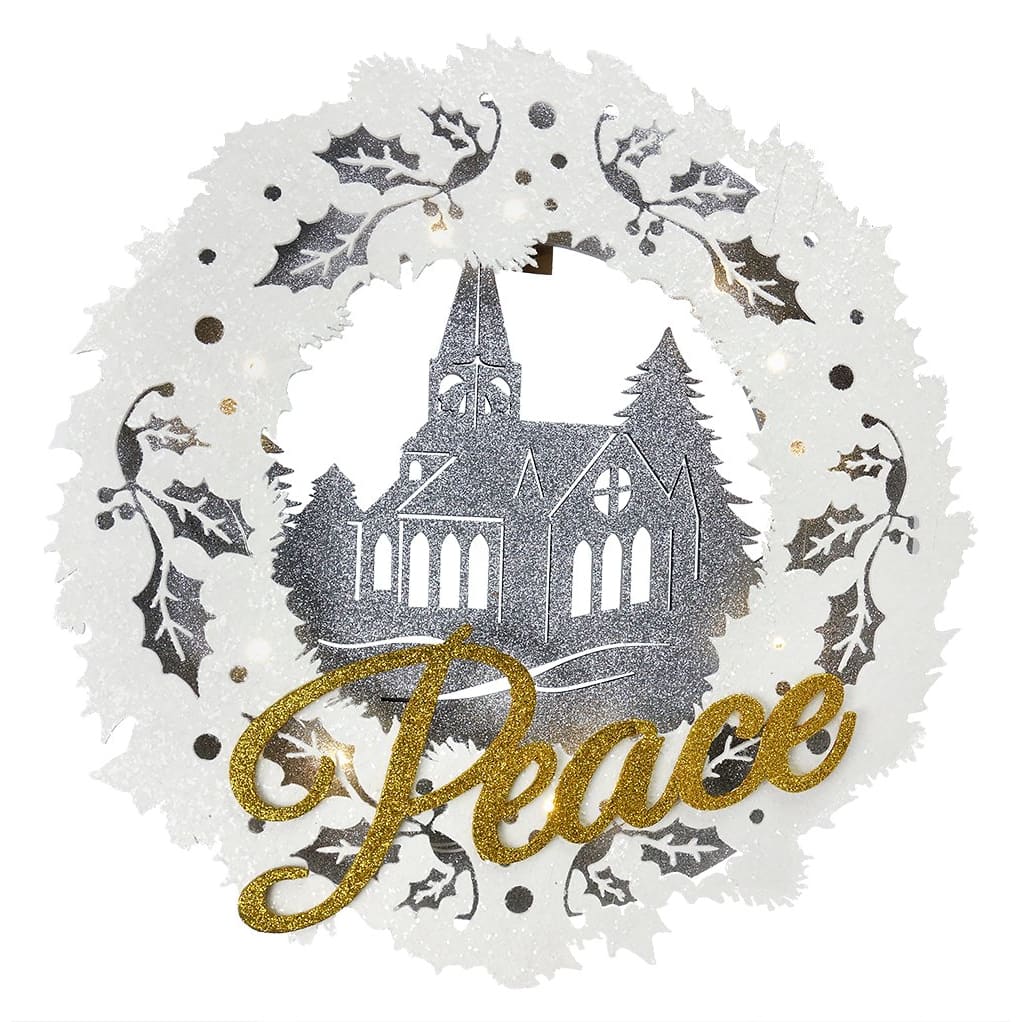Peace Church Wreath - Christmas