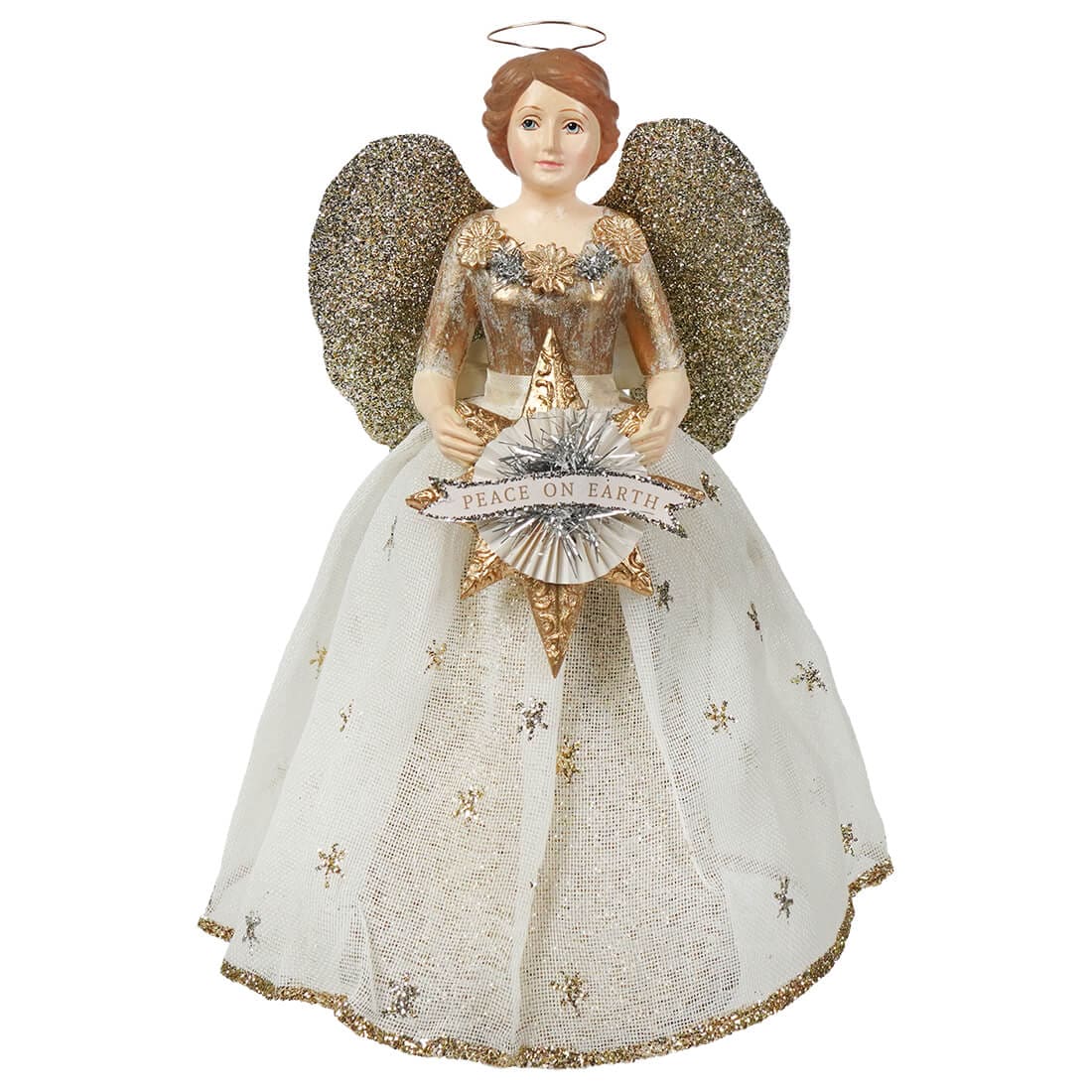 Peace On Earth Angel Tree Topper