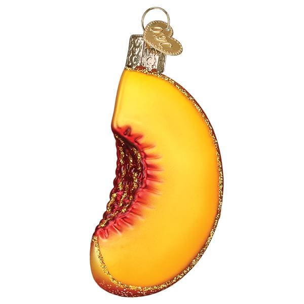 Peach Slice Ornament