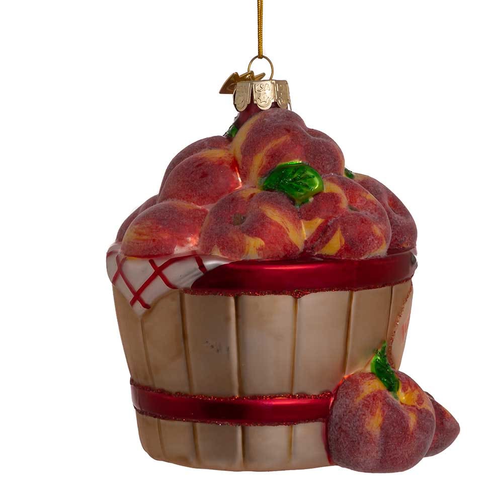 Peaches In Basket Ornament