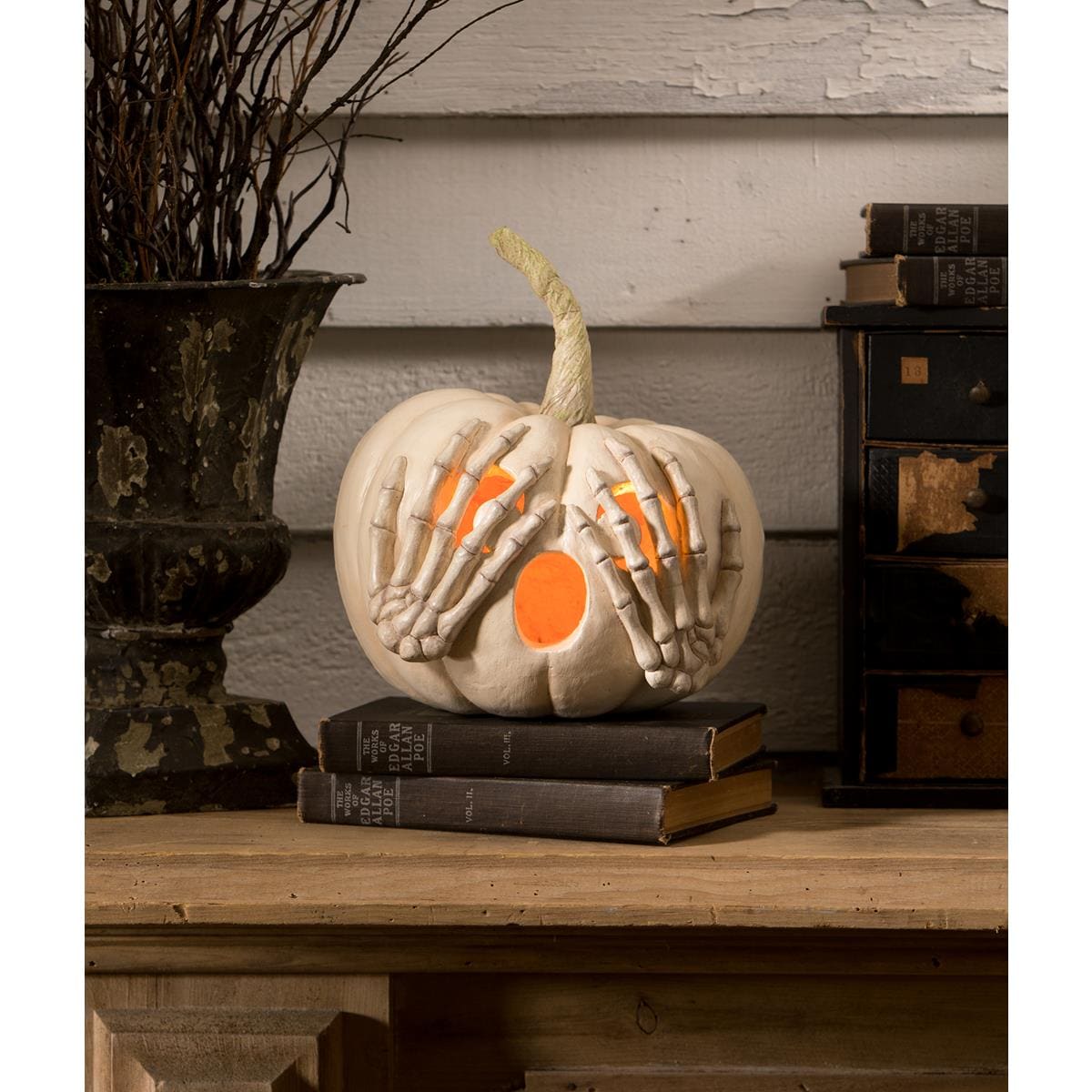 Peek-a-Boo Pumpkin White - Halloween