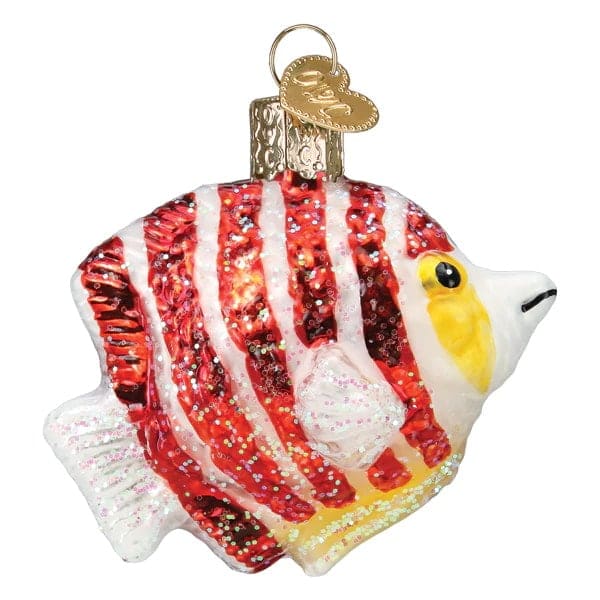 Peppermint Angelfish Ornament