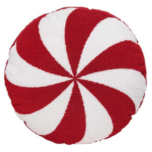 Peppermint Shaped Pillow - Christmas