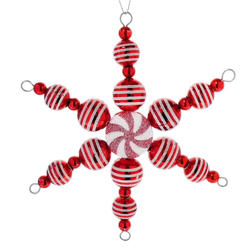 Peppermint Star Ornament