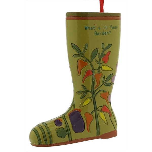 Peppers Garden Boot Ornament