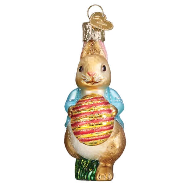 Peter Rabbit With Easter Egg Ornament - Ornaments