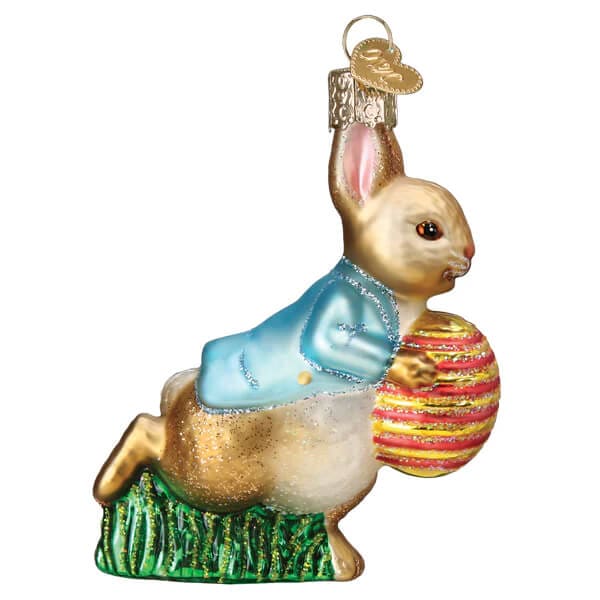 Peter Rabbit With Easter Egg Ornament - Ornaments