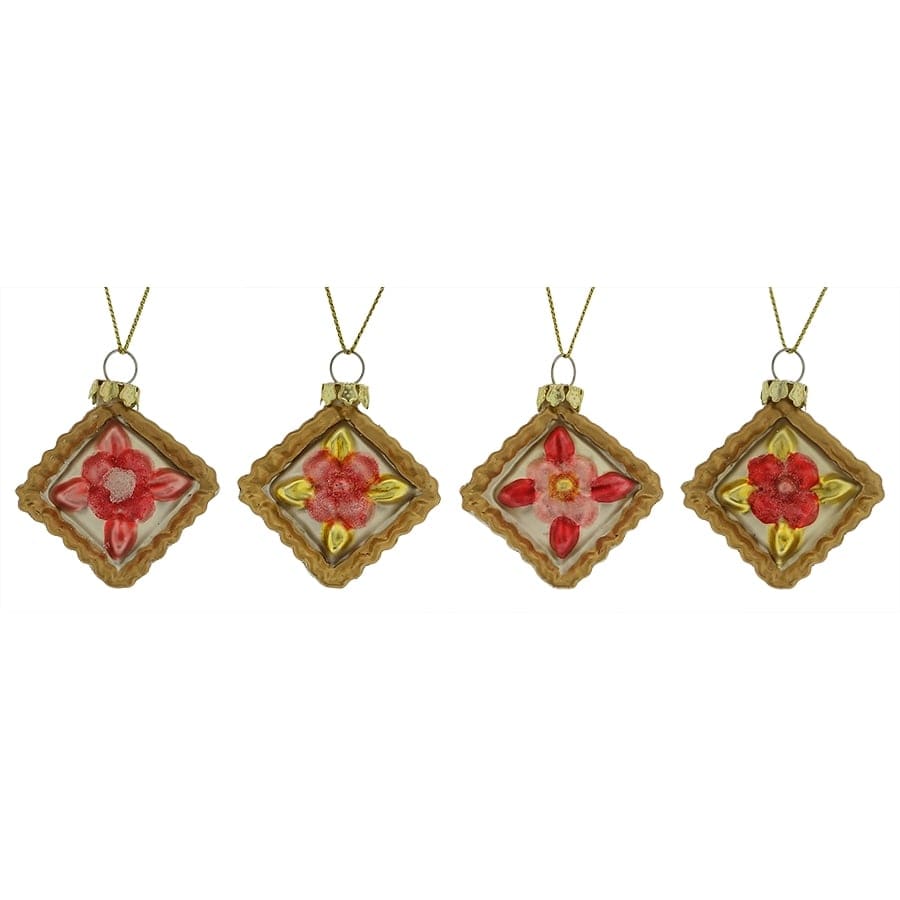 Petit Four Ornaments Set/4