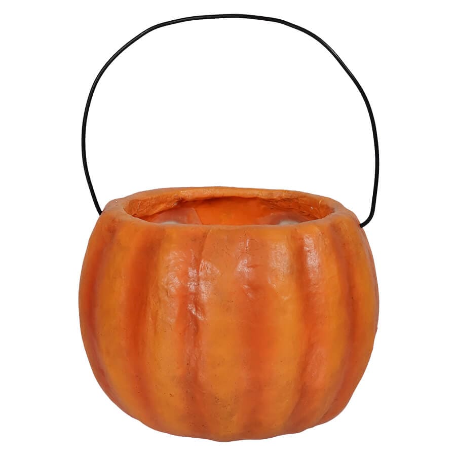 Petite Happy Candy Corn Pumpkin Bucket - Halloween