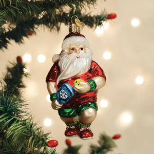 Pickleball Santa Ornament - Ornaments