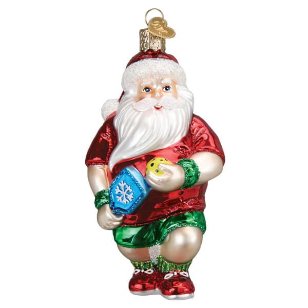 Pickleball Santa Ornament - Ornaments