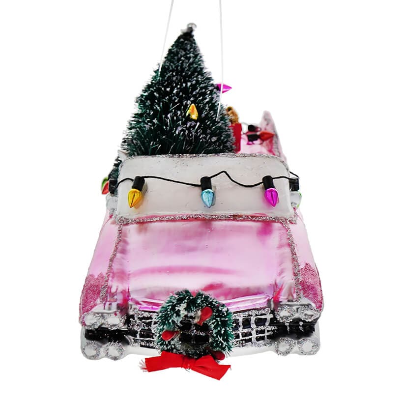 Pink Caddy with Tree Ornament