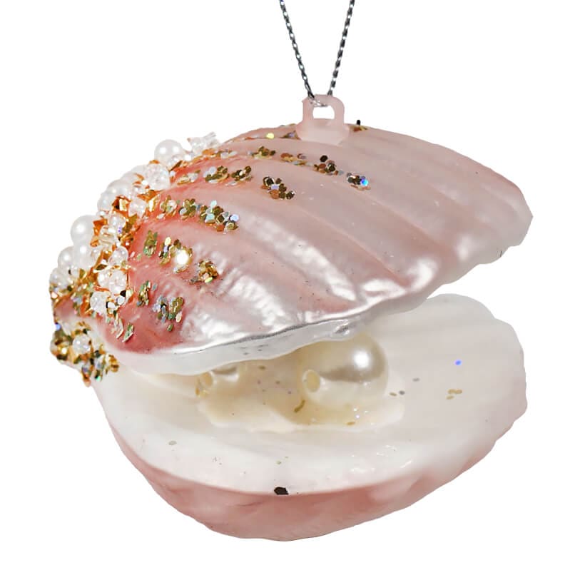 Pink Clam Shell Ornament