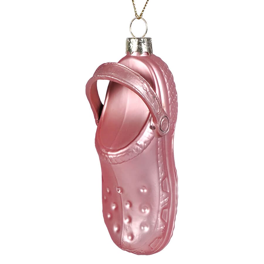 Pink Clog Ornament - Christmas