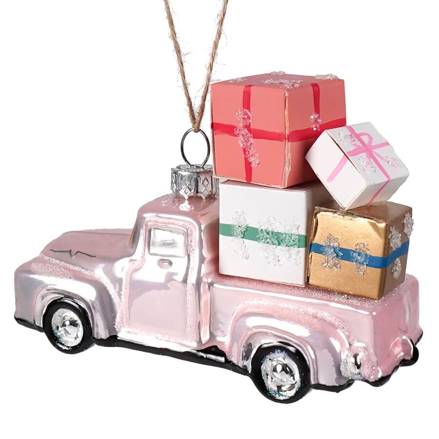 Pink Countryside Truck Ornament - Ornaments