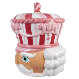 Pink Nutcracker Cookie Jar - Christmas
