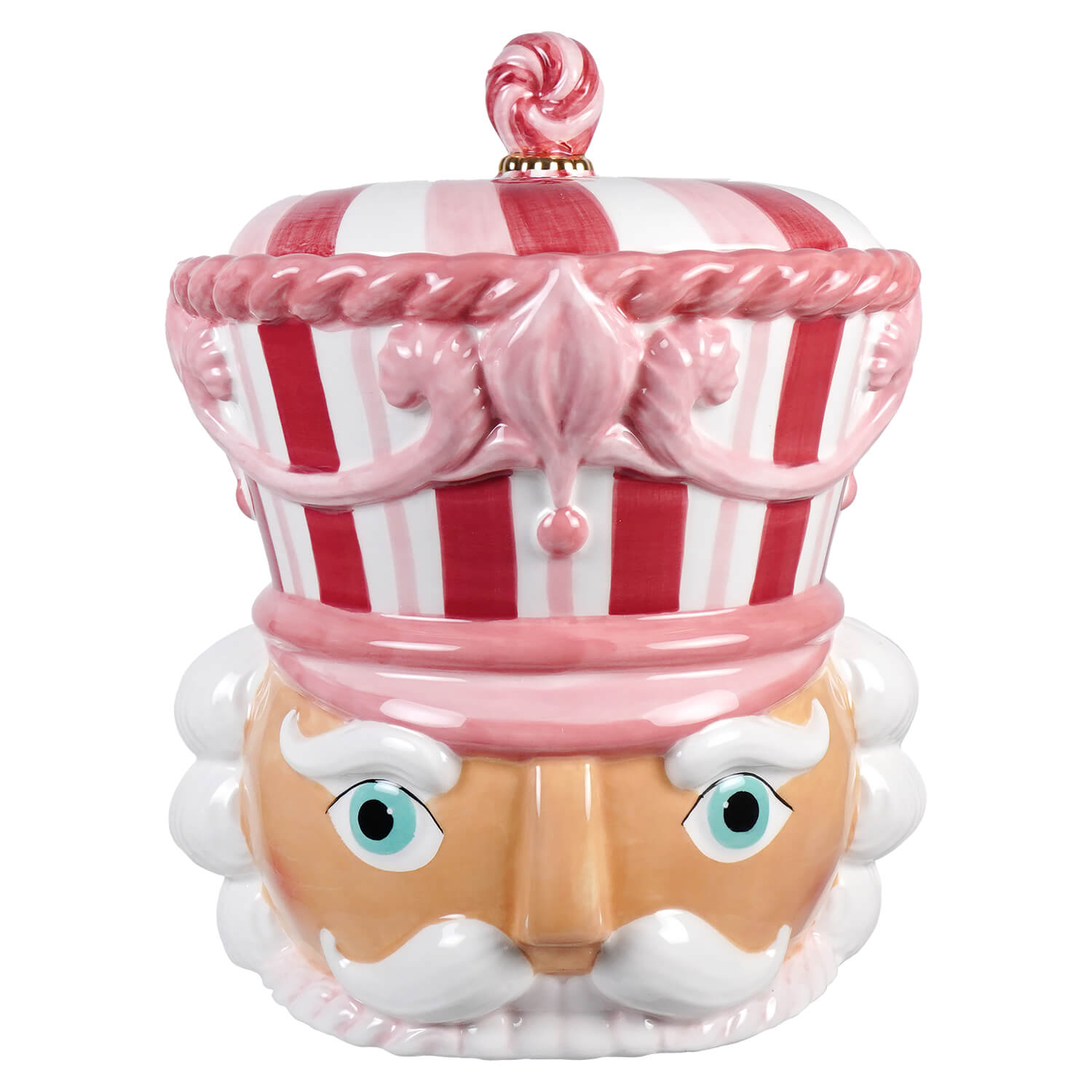 Pink Nutcracker Cookie Jar - Christmas